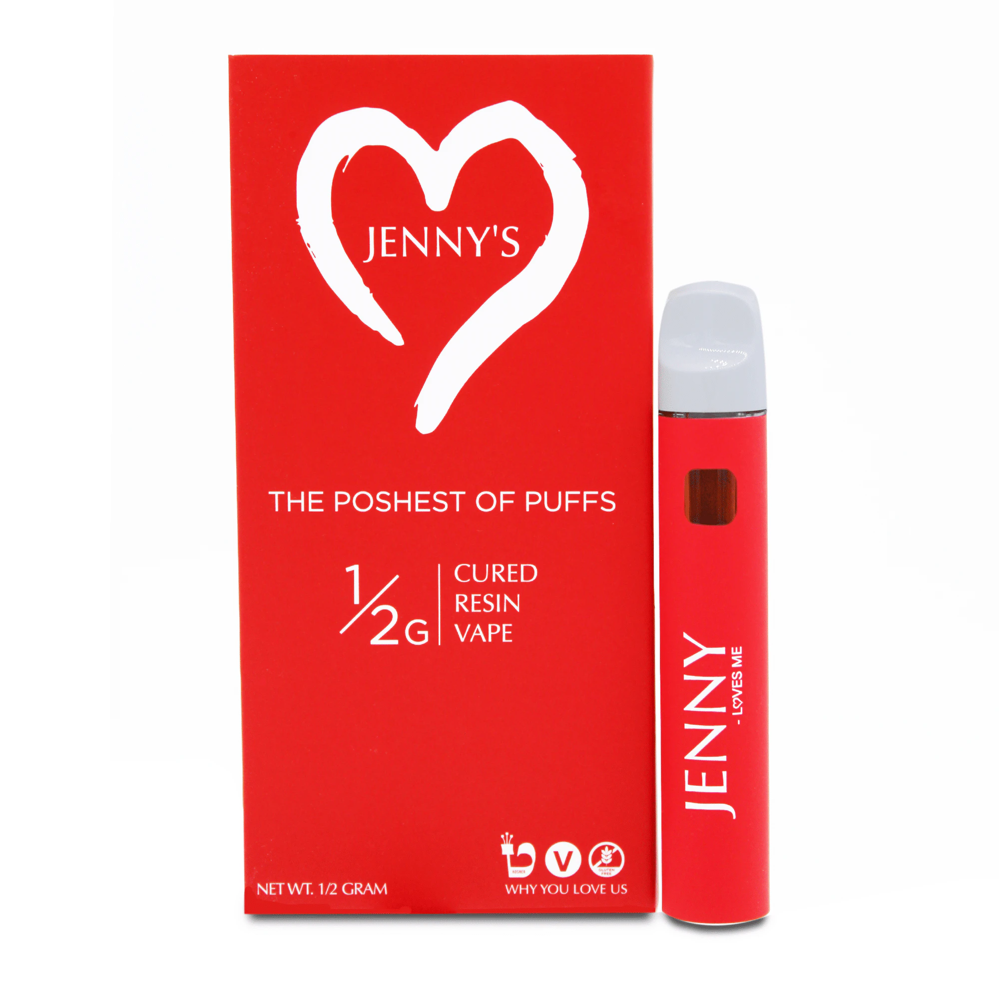 Jenny Loves Me - Jenny - Biscotti - AIO Vape - 0.5g Main Image