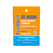 Dr. Norm's - Pain Relief Tablets 10:5:10:60:10:10 THC:THCv:THCa:CBD:CBDa:CBG 2ct 10mg