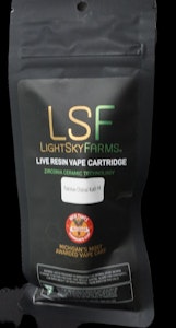 LIGHT SKY FARMS - LSF Pakistan Chitral Kush #4 Live Resin Ceramic Vape Cart 0.5g