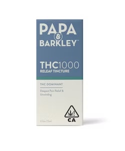 PAPA & BARKLEY - Papa & Barkley Releaf Tincture 15ML 1000mg THC