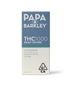 Papa & Barkley - Papa & Barkely Releaf Tincture 1000mg THC