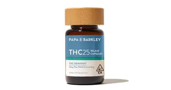 PAPA & BARKLEY - Papa & Barkley - 25mg THC Capsules - 40ct