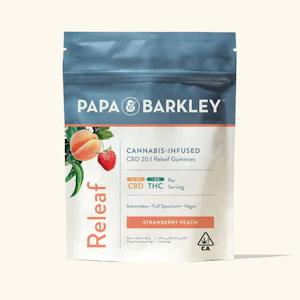 PAPA & BARKLEY - Papa & Barkley - 20:1 CBD:THC Gummies - Strawberry Peach