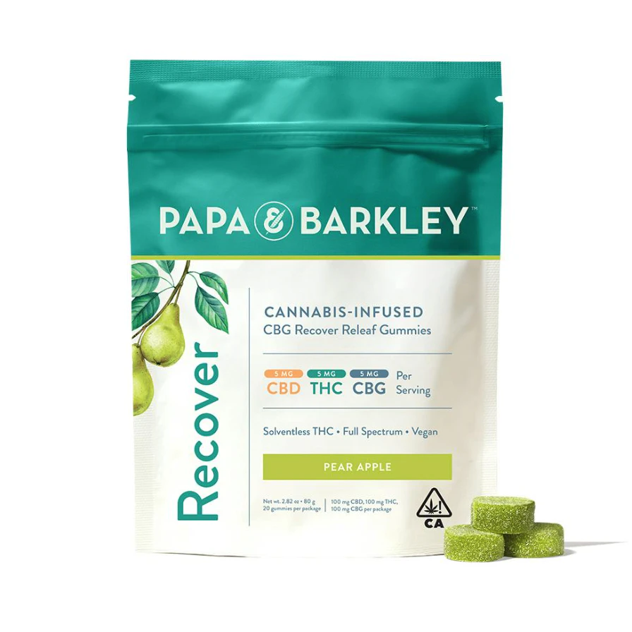 Papa & Barkley - Papa & Barkley Releaf Gummies Recover Pear Apple CBG Main Image