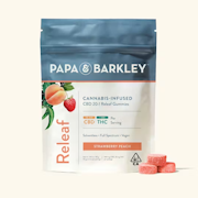 Papa & Barkley | Strawberry Peach 20:1 | THC:CBD Releaf Gummies | 20mg