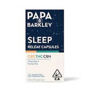 Papa & Barkley - Papa & Barkley - Sleep Releaf - Capsules 30pk - CBD:THC:CBN 148:135:151MG 
