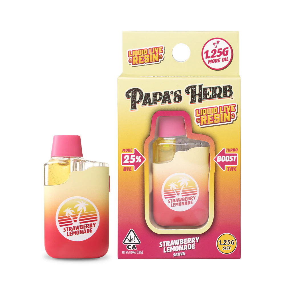 Papa's Herb - Papa's Herb - 1.25g Live Resin AIO - Strawberry Lemonade Main Image