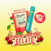 PAPA'S HERB: Lemon Cherry Gelato 1g Disposable Vape (H)