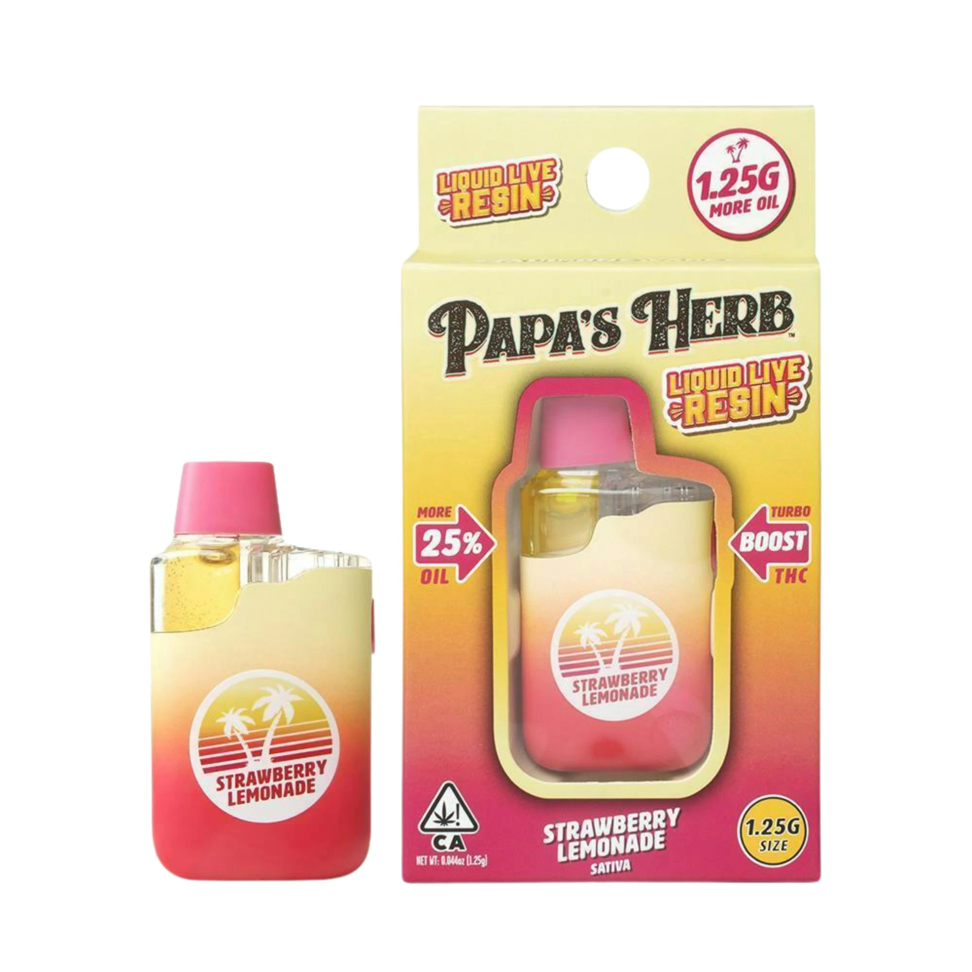 Papa's Herb - Papa's Herb | Strawberry Lemonade | Live Resin All In One | [1.25g] | Sativa Main Image