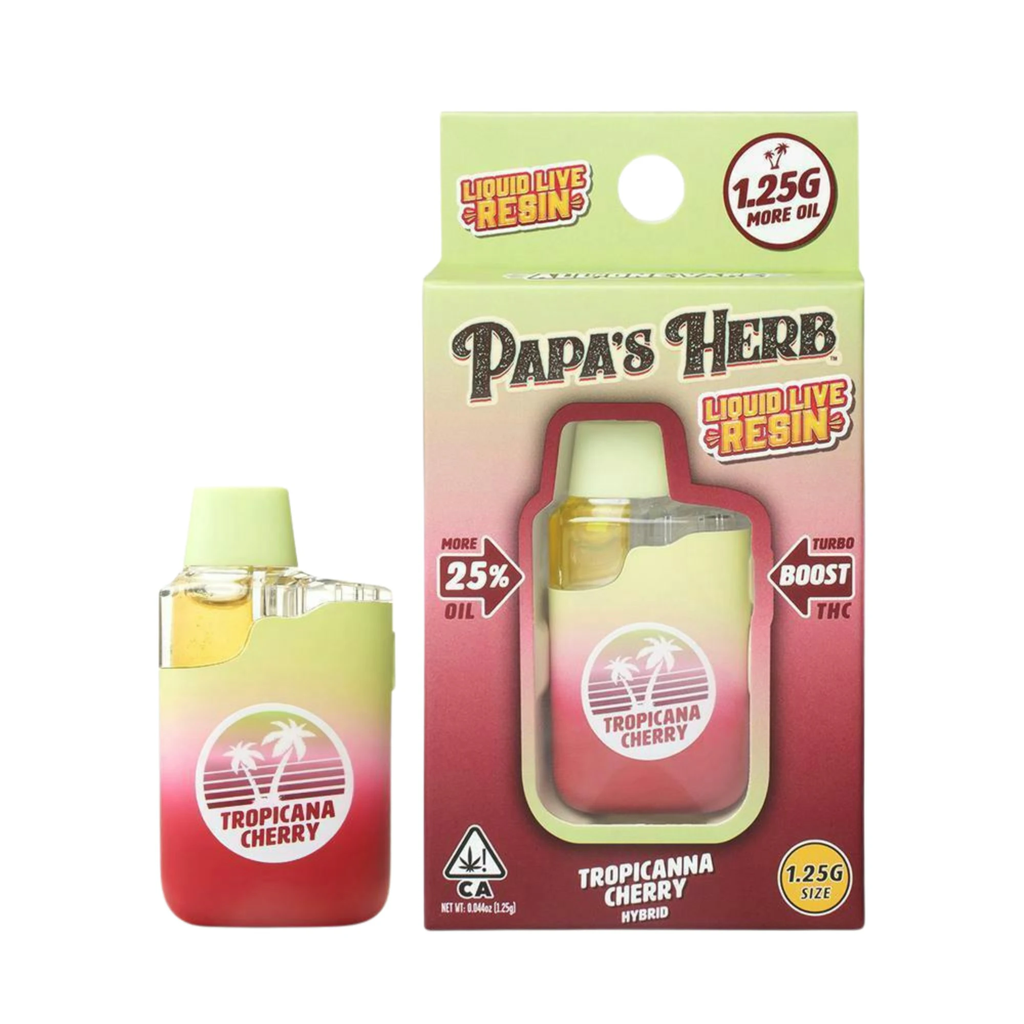 Papa's Herb - Papa's Herb | Tropicana Cherry | Live Resin All In One | [1.25g] | Hybrid Main Image