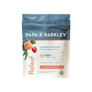 PAPA & BARKLEY - 20:1 STRAWBERRY PEACH GUMMIES - PAPA & BARKLEY