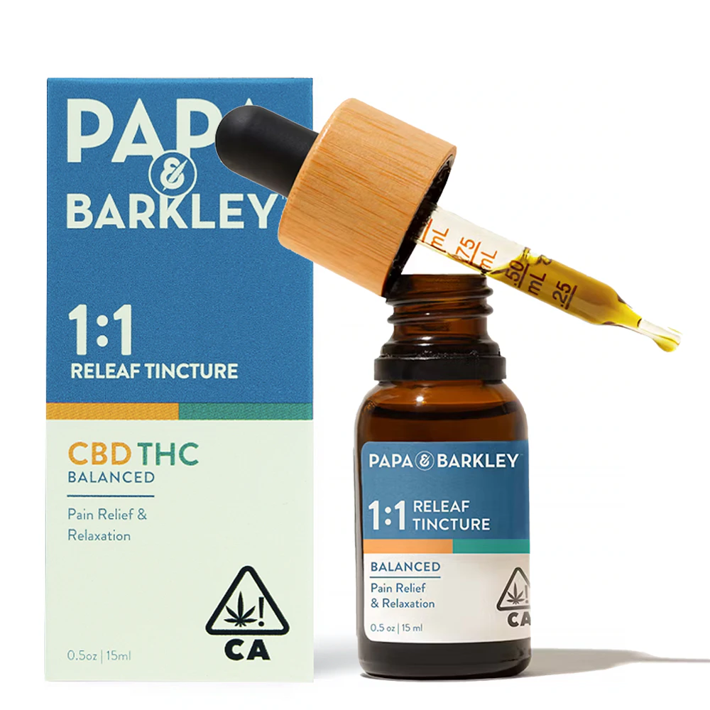 Papa & Barkley - Releaf Tincture 1:1 CBD:THC (15ml) Main Image