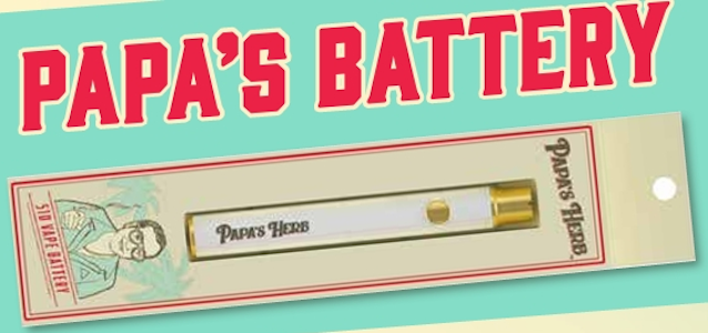 PAPA'S HERB - Papa's Herb 510 Variable White W/USB-C Charger