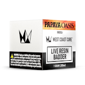 West Coast Cure - Papaya Oasis Live Resin Badder 1g