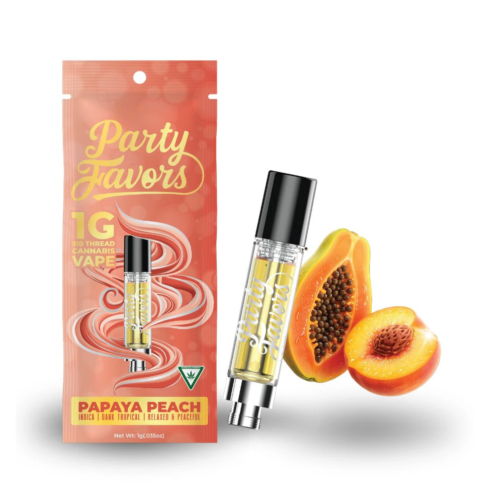 Party Favors - Papaya Peach 1g Cartridge - PARTY FAVORS Main Image