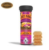 Lost Farm - Papaya Peach x Hindu Kush - 100mg Live Resin Gummies 10pk