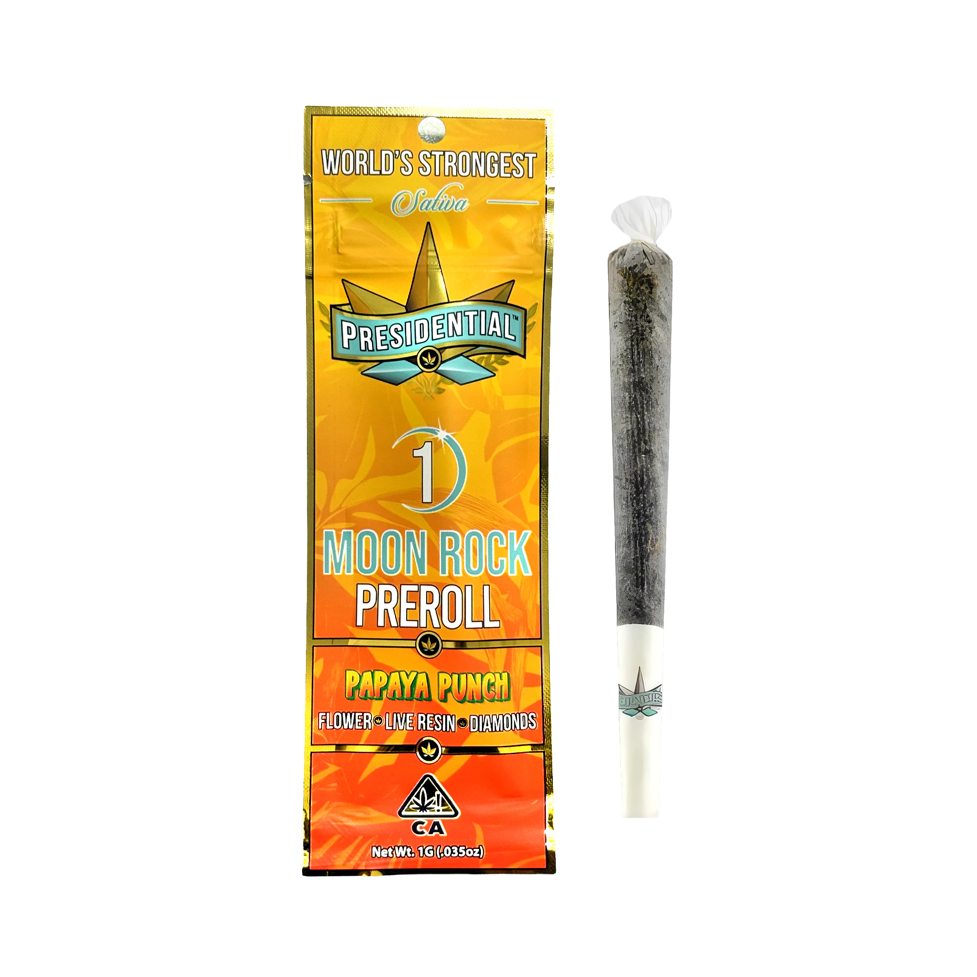 Presidential - Presidential Papaya Punch Infused Pre-Roll 1.0g Main Image