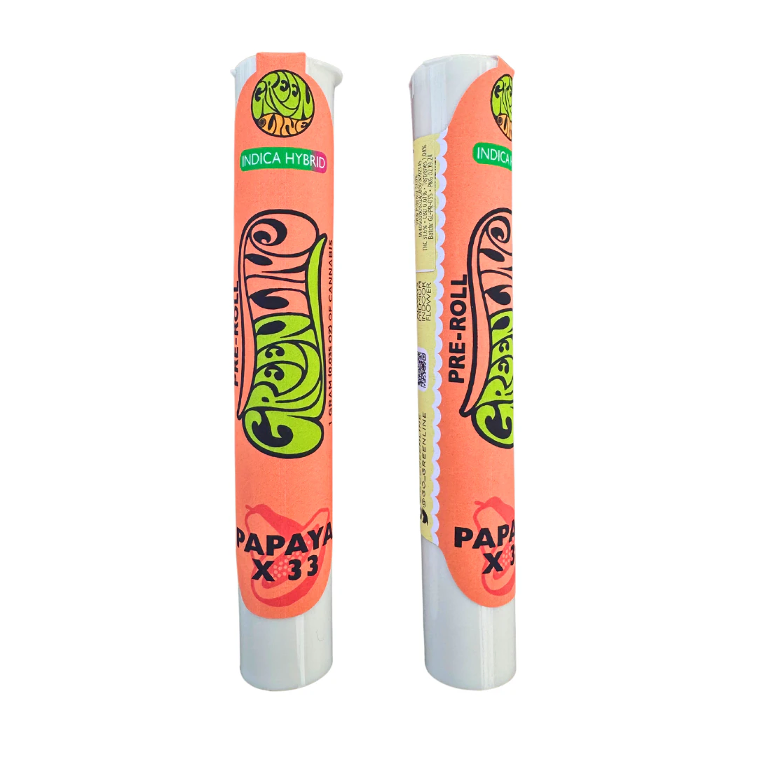 Greenline - Greenline Preroll 1g Papaya x 33 Main Image