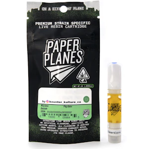 Paper Planes - Strawberriez 1g Live Resin Cart - Paper Planes