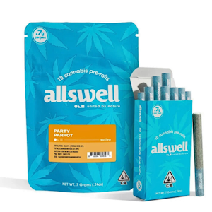 ALLSWELL - Next Day - Party Parrot 10 pack Prerolls (7g)