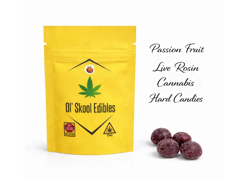 Ol' Skool Edibles - Ol' Skool | Passion Fruit Jolly Drop | 5mg THC | 10ct Main Image