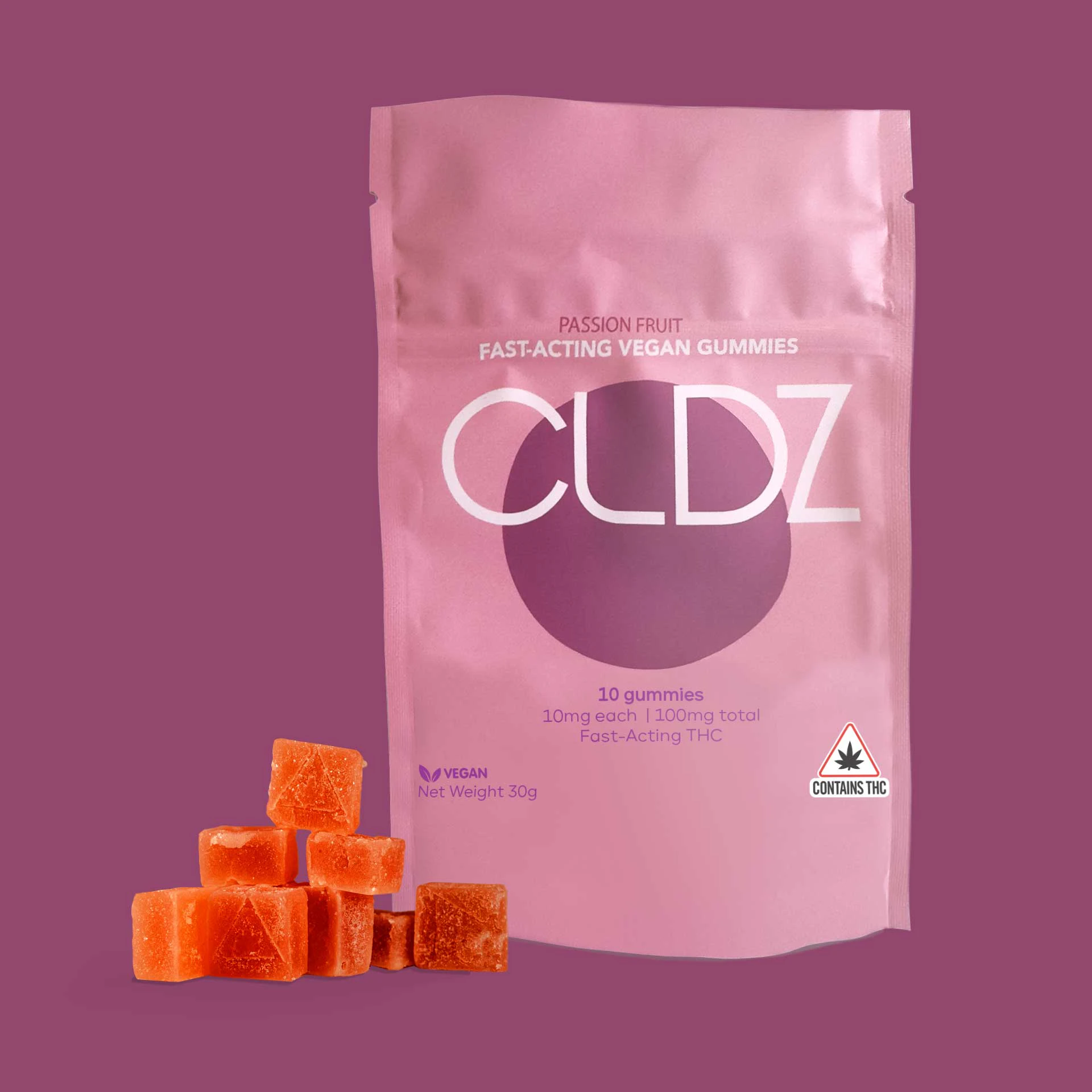 CLDZ - Nano Fast-Acting 20pk | INDICA | Passion Fruit | (200mg total) Main Image