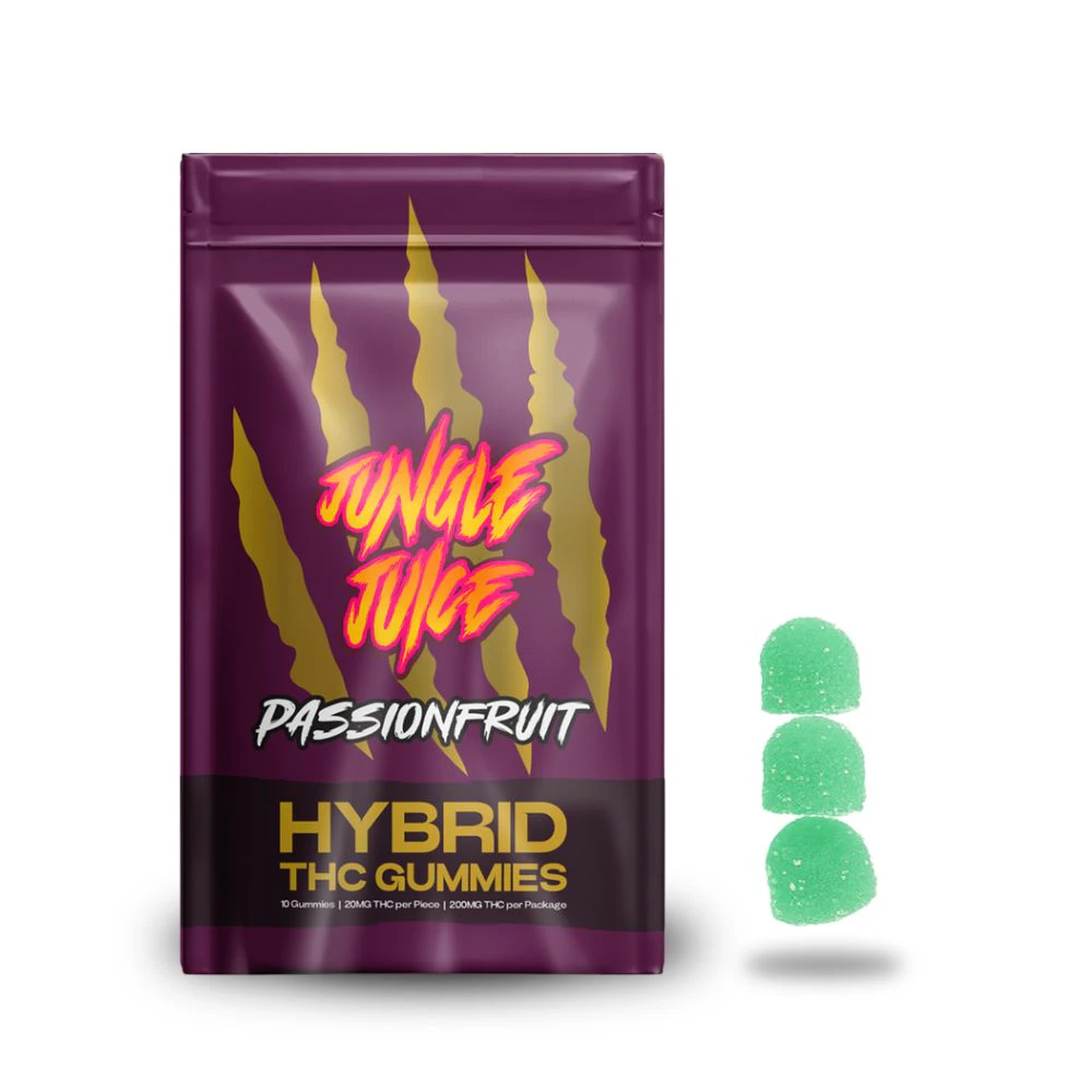 Jungle Juice - Passionfruit 200mg Gummies (10x20mg) - JUNGLE JUICE Main Image