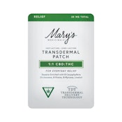 Mary's Medicinals | Relief (1:1) Transdermal Patch