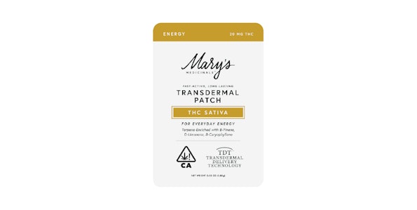 Mary's Medicinals - Mary's Medicinals - 20mg THC Sativa Energy Transdermal Patch