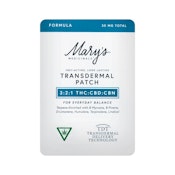 Mary's Medicinals | Formula (3:2:1) Transdermal Patch