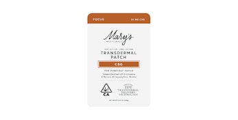 Mary's Medicinals - 20mg CBG Focus Transdermal Patch