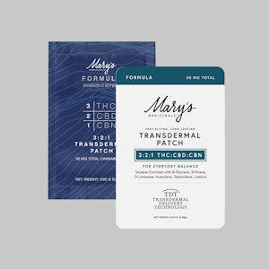 MARY'S MEDICINALS - Mary's Medicinals Relief Formula Transdermal Patch 3:2:1 THC:CBD:CBN 30mg