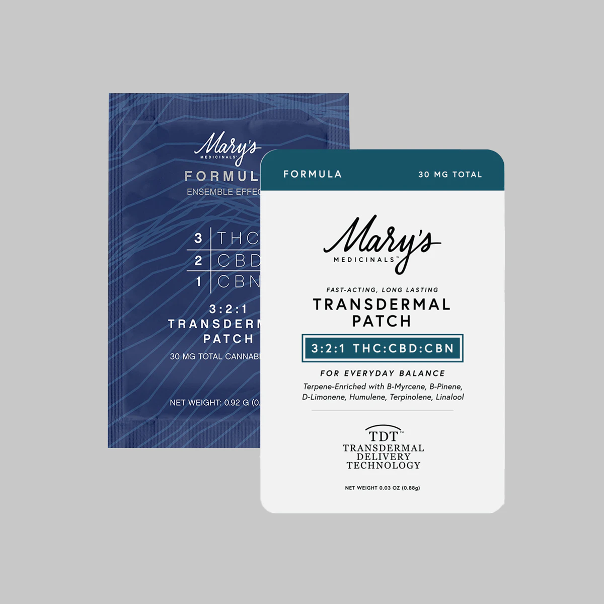 Mary's Medicinals™ - Mary's Medicinals Relief Formula Transdermal Patch 3:2:1 THC:CBD:CBN 30mg Main Image