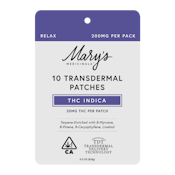 10pk Transdermal Patch - Relax Indica - Mary's Medicinals