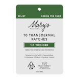 Mary's Medicinals - 10pk 1:1 THC:CDB Patch