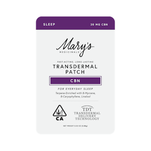 MARY'S MEDICINALS - Transdermal Patch - 20mg (CBN) - Mary's Medicinals
