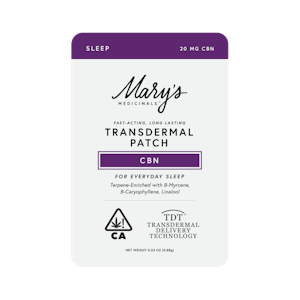 MARY'S MEDICINALS - Mary's Medicinals - 20mg Patch - CBN