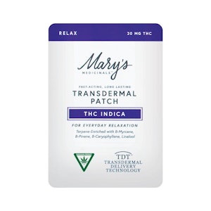 MARY'S MEDICINALS - Mary's Medicinals | Relax (THC Indica) Transdermal Patch
