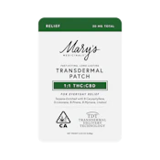 Transdermal Patch - 1:1(Relief) CBD:THC - Mary's Medicinals 