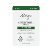 Transdermal Patch - Relief 1:1 CBD:THC - Mary's Medicinals 