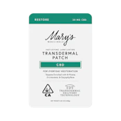 Marys - Restore CBD - Transdermal Patch - 20mg