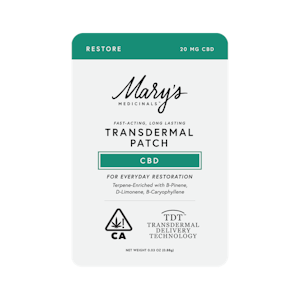 MARY'S MEDICINALS - Transdermal Patch - CBD - 20mg - Mary's Medicinals