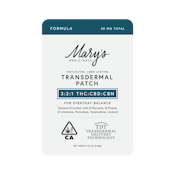 Transdermal Patch - 3:2:1 THC:CBD:CBN - Mary's Medicinals