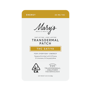 MARY'S MEDICINALS - Mary's Medicinals - 20mg Patch - Energy Sativa