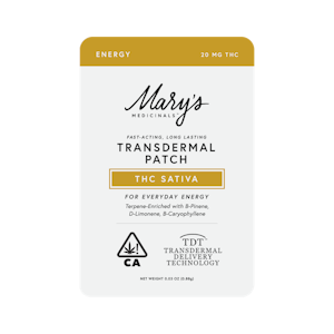MARY'S MEDICINALS - Transdermal Patch - 20mg (S) - Mary's Medicinals