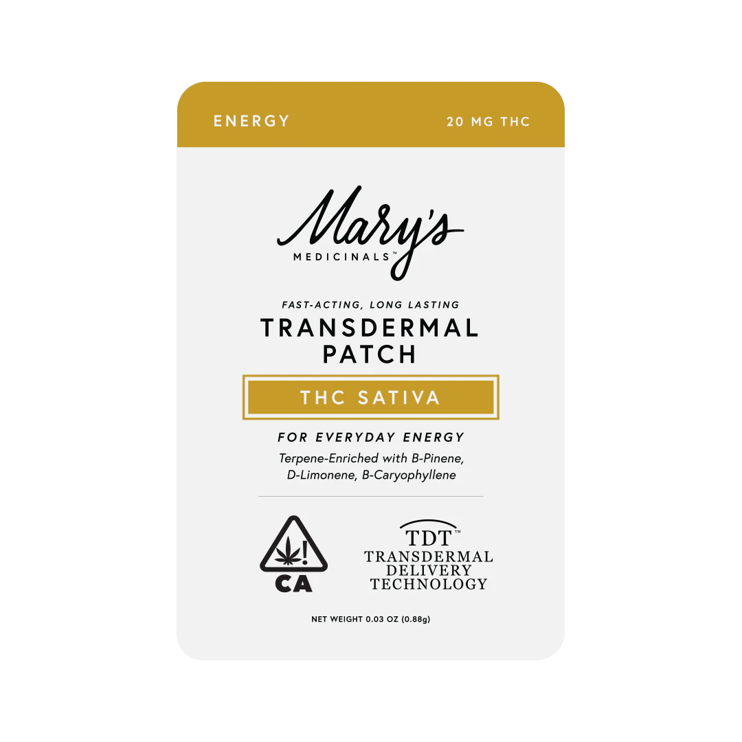 Marys - Marys - Energy Sativa - Transdermal Patch - 20mg Main Image