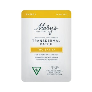 MARY'S MEDICINALS - Mary's Medicinals | Energy (THC Sativa) Transdermal Patch