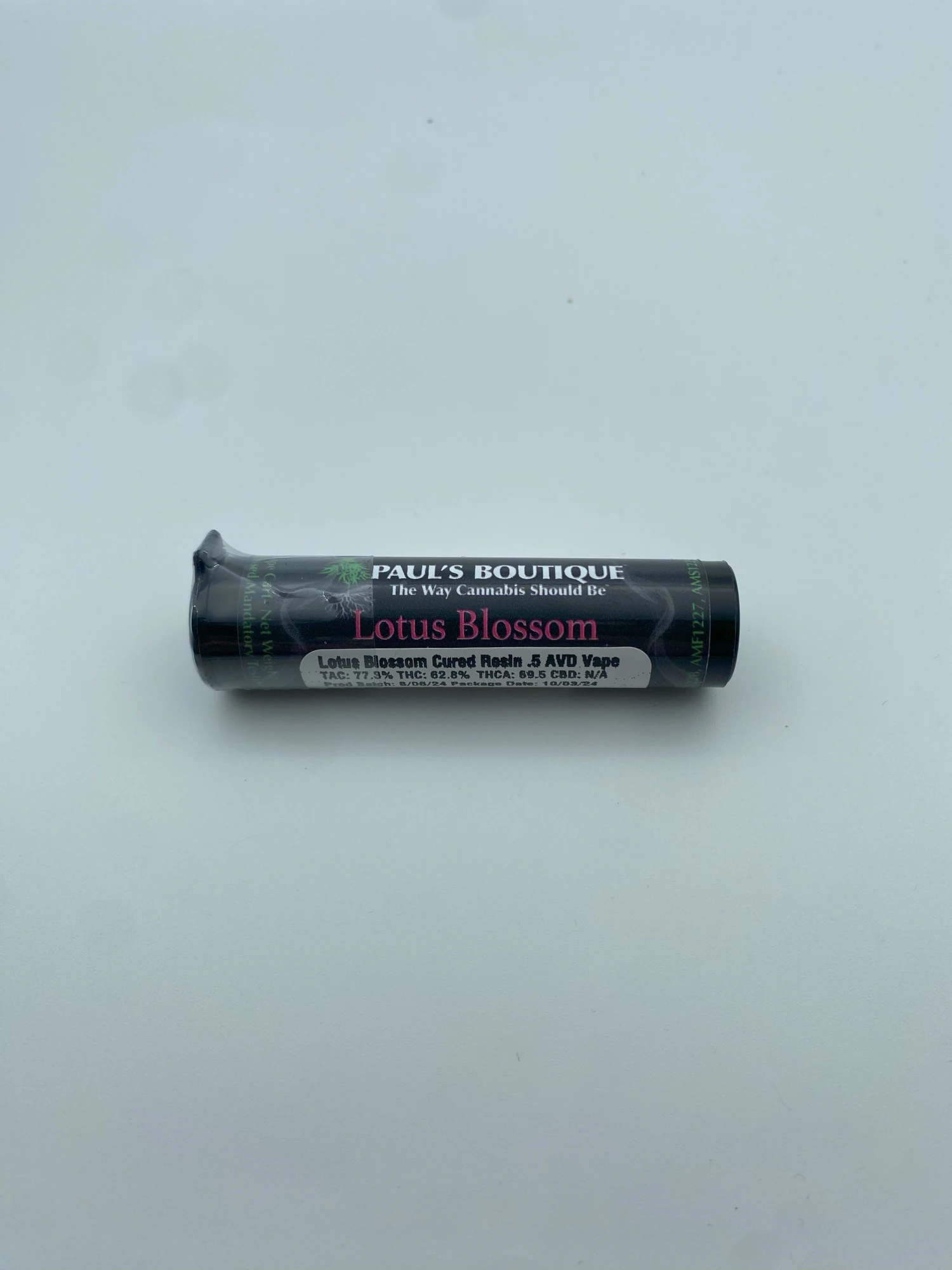 Paul's Boutique - Lotus Blossom Cured Resin .5g Cart Main Image