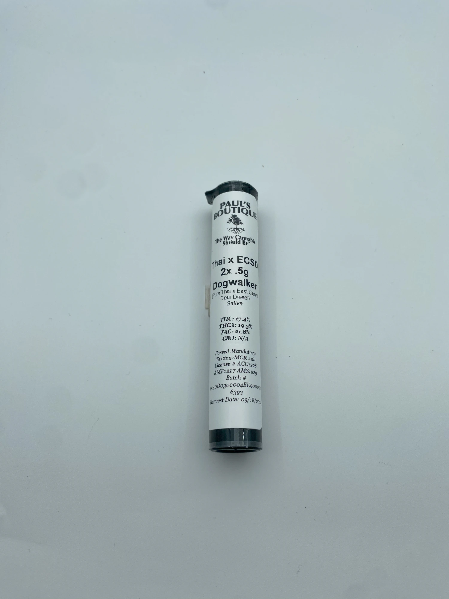 Paul's Boutique - Thai x East Coast Sour Diesel 2 x 0.5g Preroll Main Image