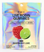 Raspberry Lime Live Rosin Gummies 10pk